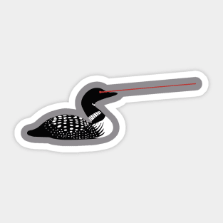 Laser Loon Sticker